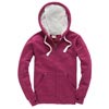 W81PF Ultra Premium Zip Hoodie Cranberry / Orchid White colour image