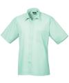 PR202 Short Sleeve Poplin Shirt Aqua colour image