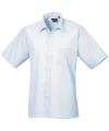 PR202 Short Sleeve Poplin Shirt Light Blue colour image