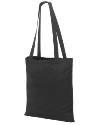 SH4112 Guildford Cotton Shopper/Tote Shoulder Bag Black colour image