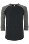 SA22  Unisex Recycled Baseball T-Shirt MELANGE BLACK / Heather colour image