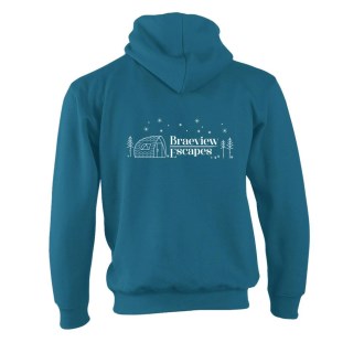 Braeview Hoodie White Logo