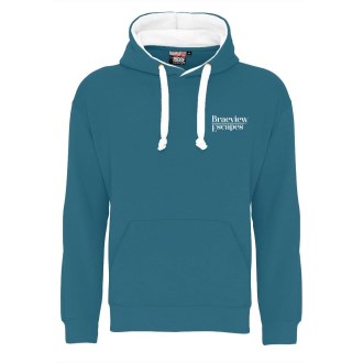 Braeview Hoodie White Logo