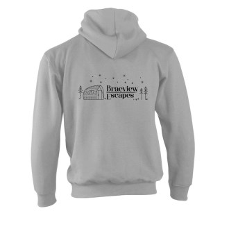 Braeview Hoodie Black logo