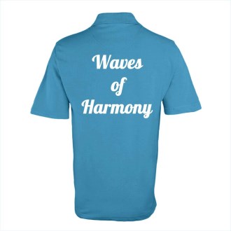 Waves of Harmony Adults Sapphire Polo