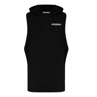 PA Sleevless Hoodie White Logo