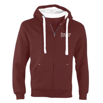 Braeview Full Zip Hoodie White Logo