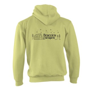 Braeview Full Zip Hoodie Black Logo