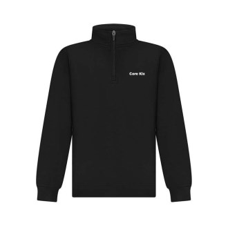 Kids White Logo Quarter Zip
