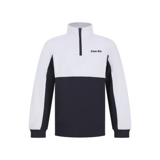 Kids Black Logo Quarter Zip