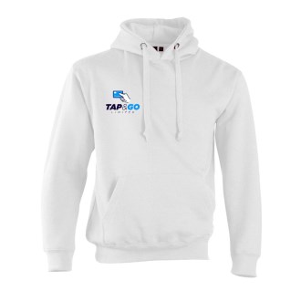 Tap and Go Hoodie White Logo