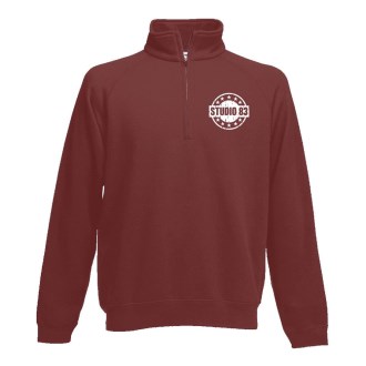 Studio 83 Quarter Zip White Logo