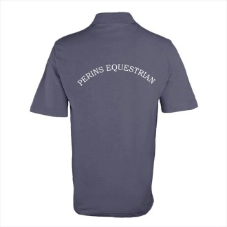 Perins White Logo Polo Shirt