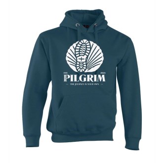 Camino Pilgrim White Logo Hoodie