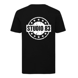 Studio83 White Logo Sports T-Shirt