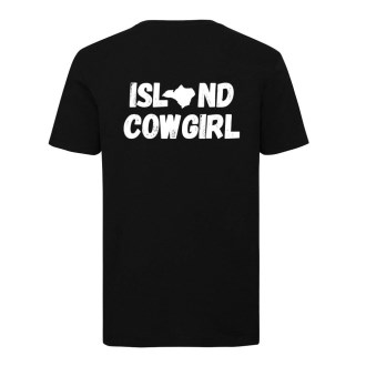 White Logo Island Cowgirl T-shirt