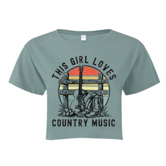 Country Music Cropped Tee