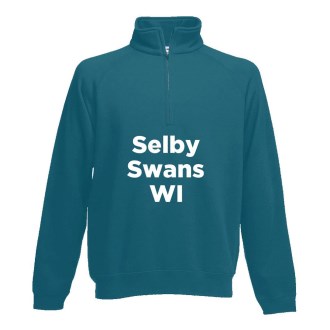 Quarter Zip Sweatshirt Full Chest Print