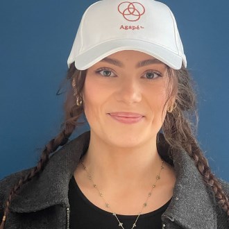 Agape Orange Logo Cap