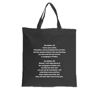 Be Not Deceived Tote - White Text