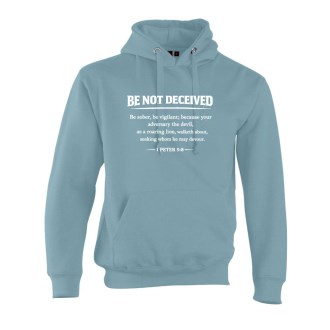 Be Not Deceived Hoodie - White Text