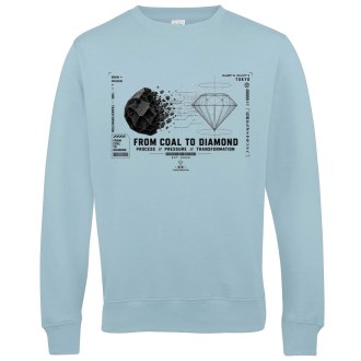 Coal To Diamond Black Print Sweatshirt