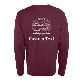 SC Adult Psalm Sweatshirt White Print