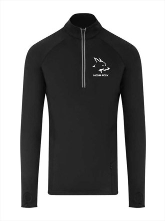 Mens Alpha Zip Training Top White Logo
