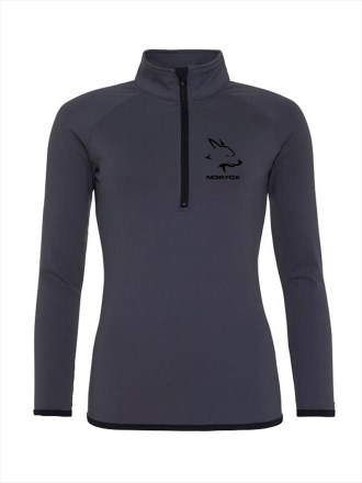 Ladies Training Half Pullover Black Logo