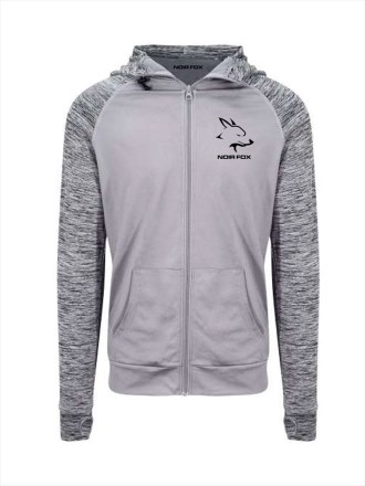 Mens Elite zip Through Top Black Logo
