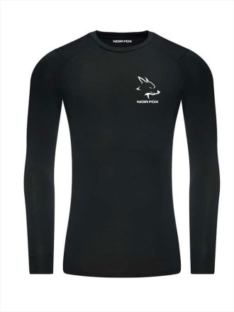Mens Compression Base Layer White Logo