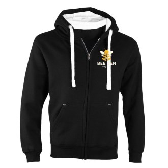 Bee Zen Fleece Lined Zip Hoodie