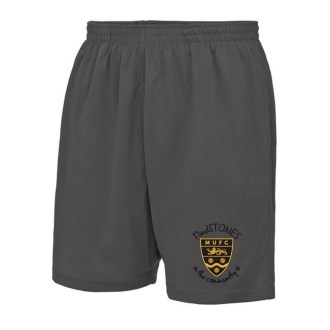 MS Sports Shorts Black Text