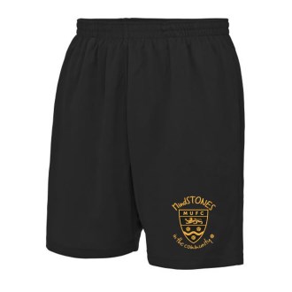 MS Sports Shorts Gold Text