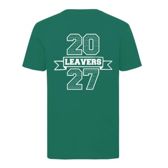 Risby Leavers 27 White Print Kids T