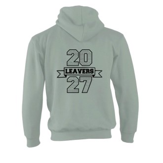 Risby Leavers27 Black Print Adult Hoodie