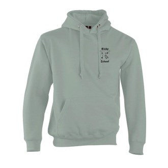 Risby Leavers27 Black Print Adult Hoodie