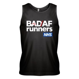 Mens BLK Sports Vest Front Print