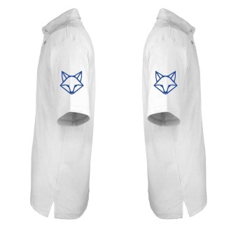 Foxes Den Polo Shirt Royal Logo