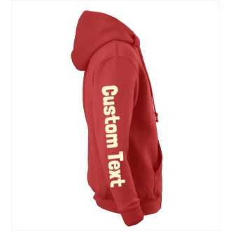 TEJ Full Zip Hoodie Cream Custom Text