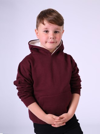 W73K Kids Contrast Hoodie