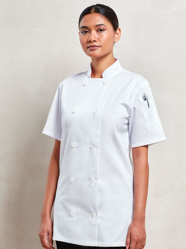 PR670 Women's Short Sleeve Chef's Jacket Image 1