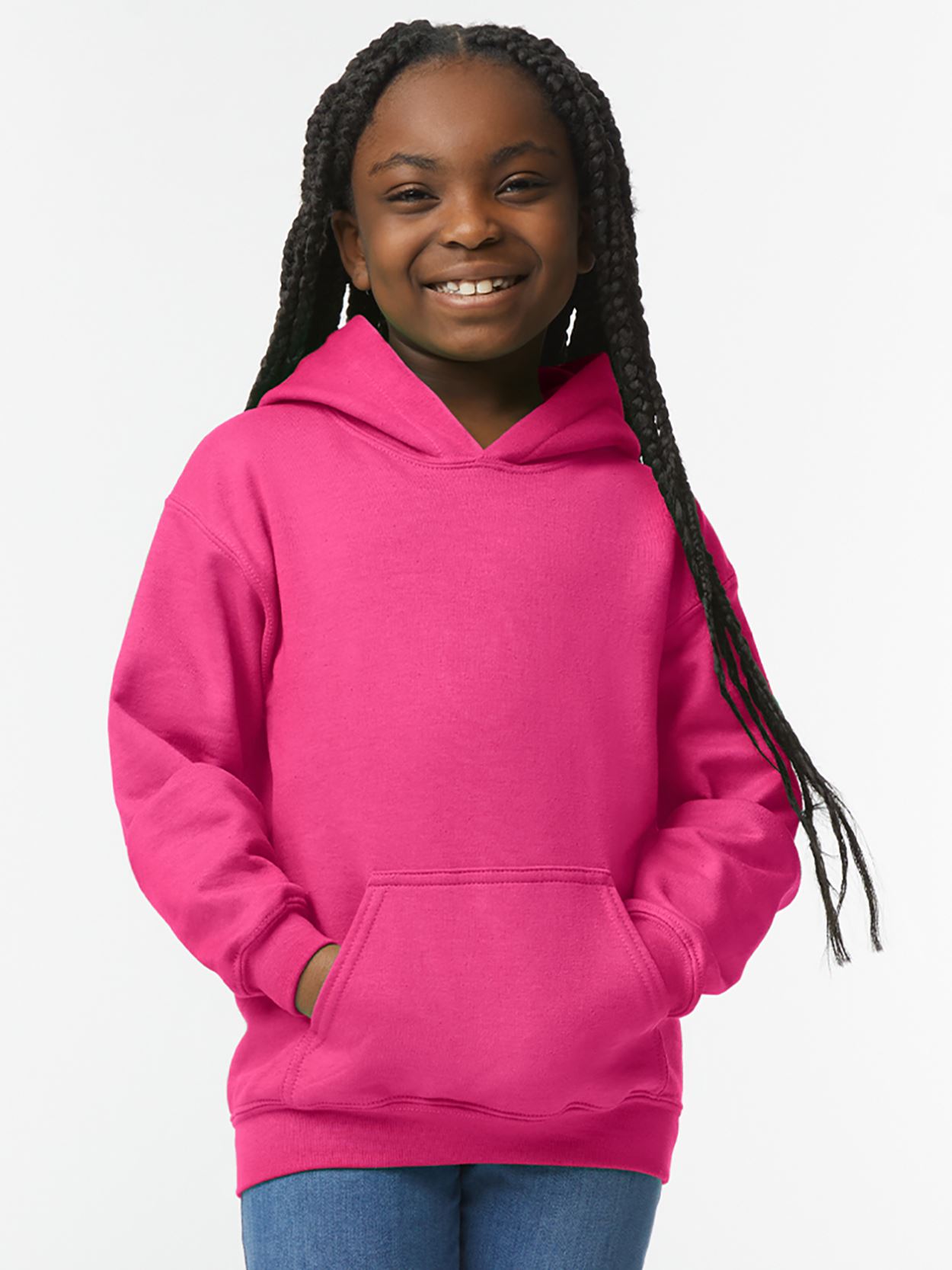 GD57B 18500B Heavy Blend™ Youth Hooded Sweatshirt Image 4