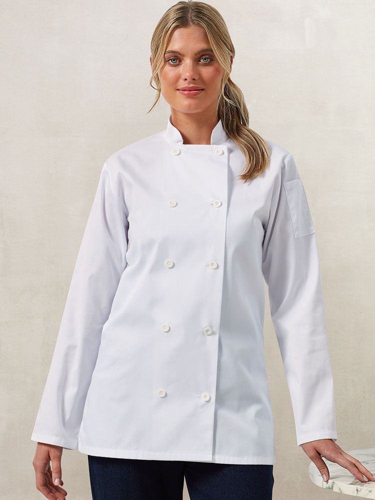 PR671 Women's Long Sleeve Chefs Jacket Image 1