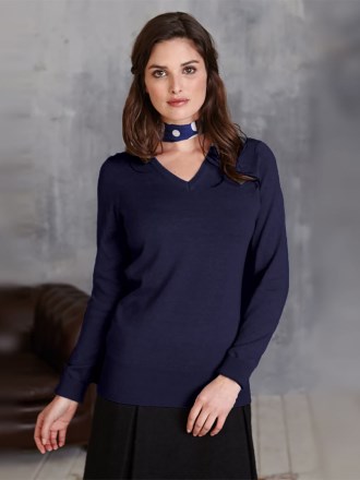KB966 Womens' V Neck Jumper