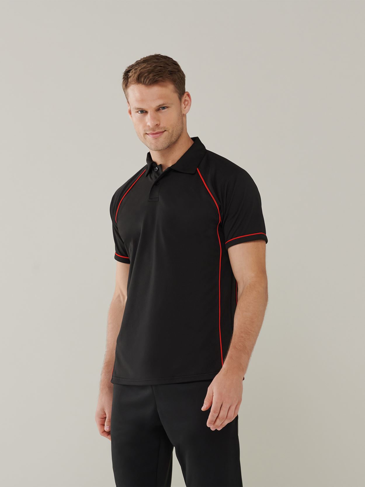 LV370 Piped Performance Polo Image 2