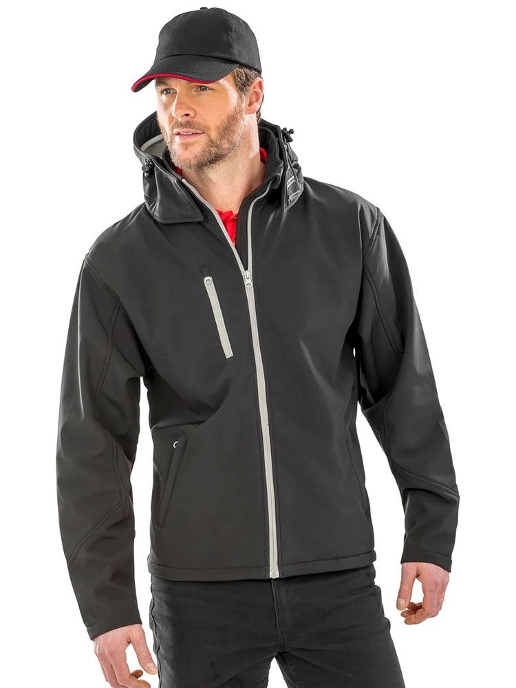 R230M Core Tx Performance Hooded Softshell Jacket Image 1