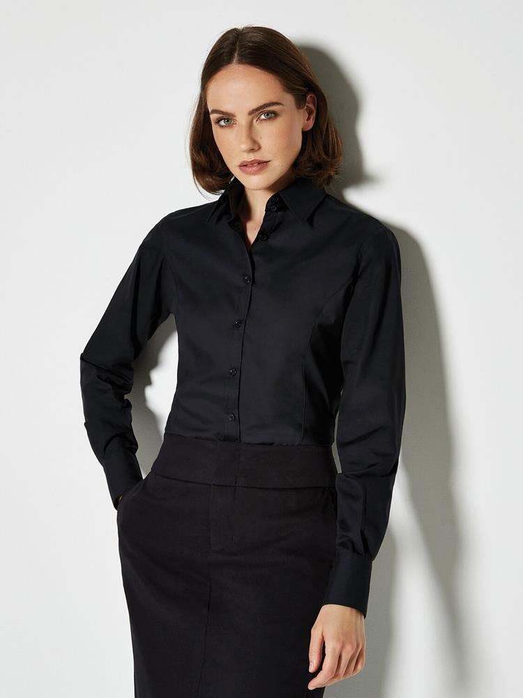 KK743F Ladies Long Sleeve Business Shirt Image 1