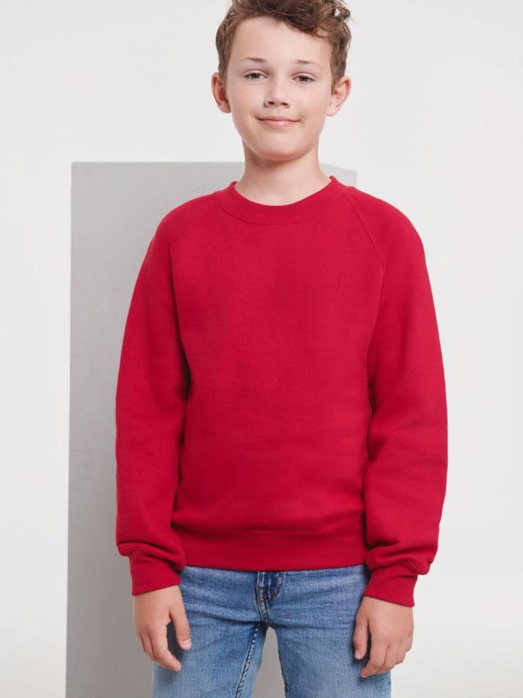 7620B Kids Raglan Sleeve Sweatshirt Image 1