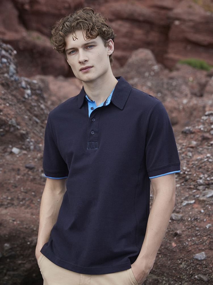 FR200 Contrast Pique Polo Shirt Image 1